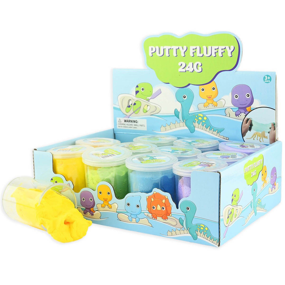 Läs mer om Putty slime, fluffy 7 cm