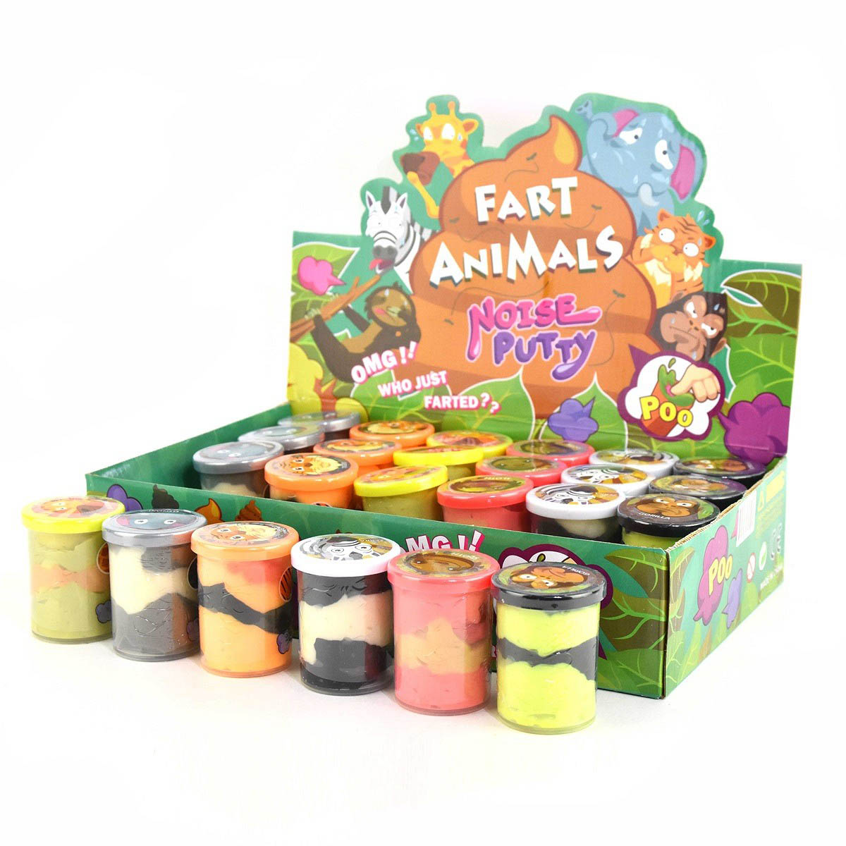 Läs mer om Putty slime, animal sticky 6 cm