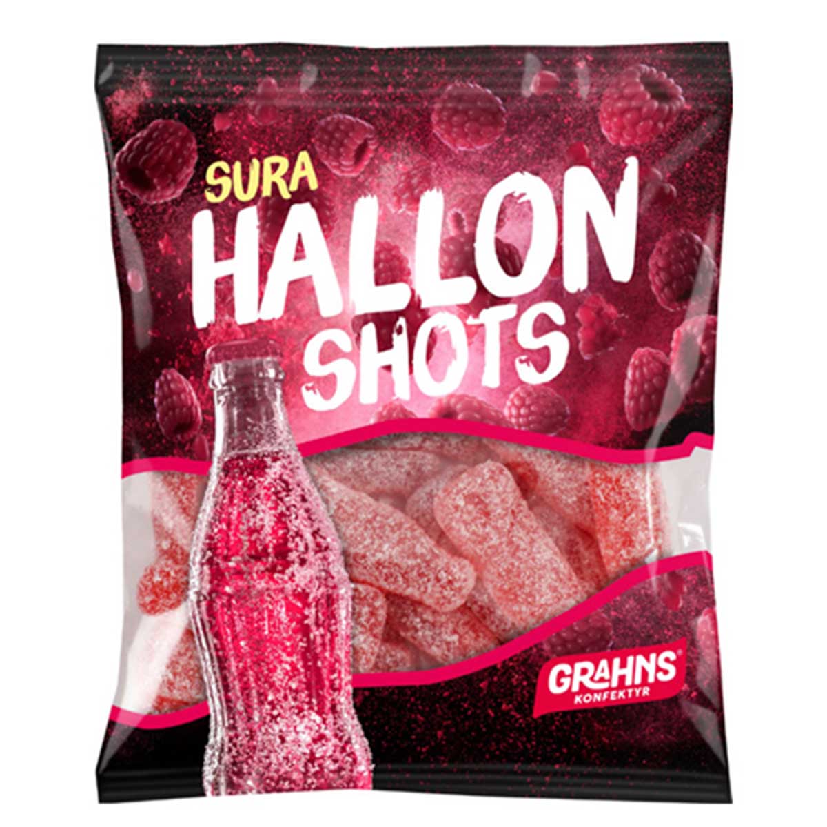 Godispåse sura hallonshots 80 g