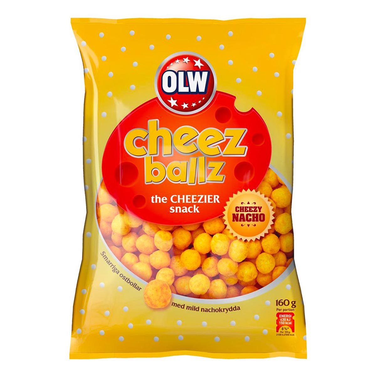 Ostbågar Cheese ballz OLW 160 g