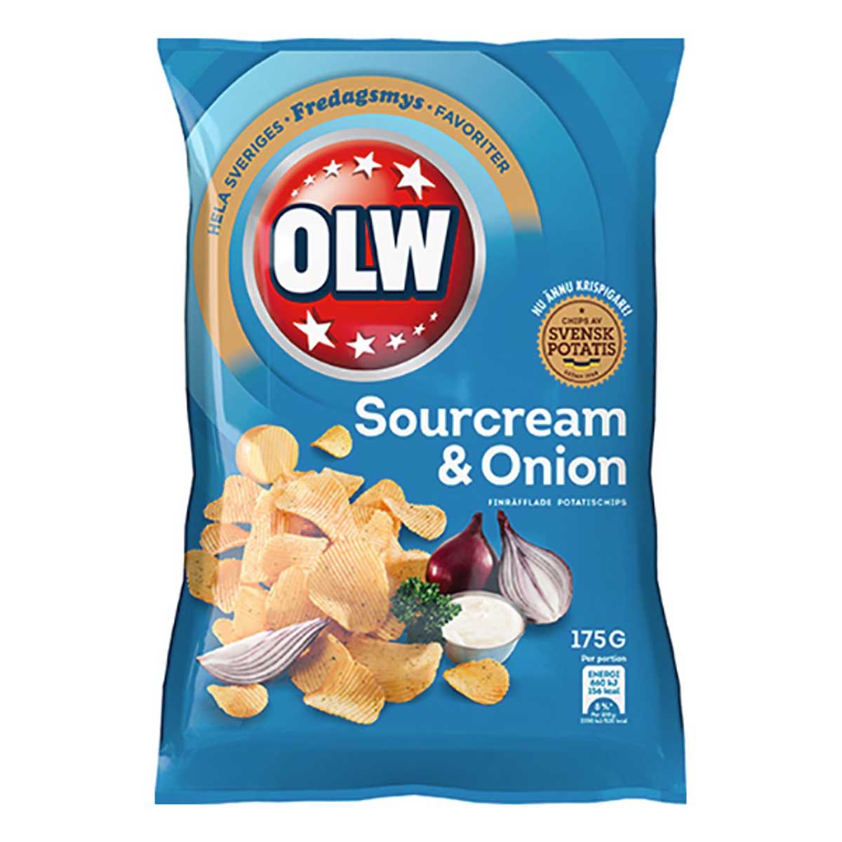 Chips sourcreme & onion OLW 175 g