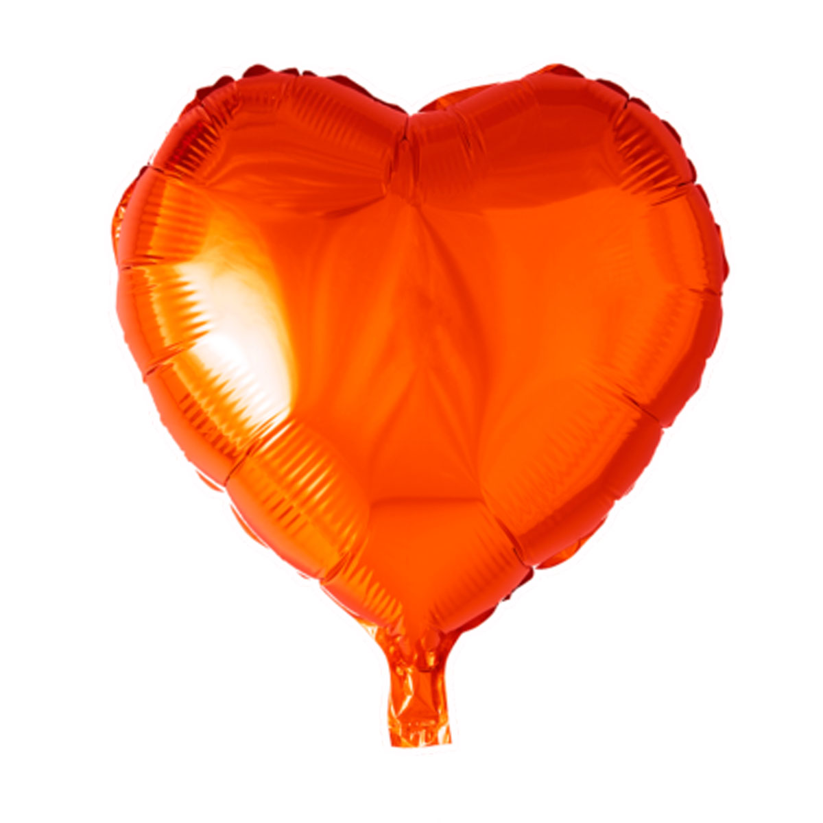 Folieballong hjärta orange 45 cm