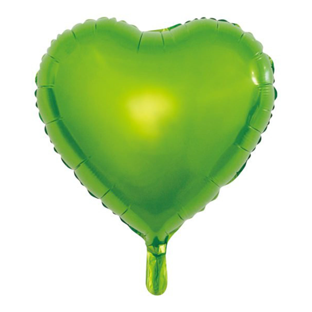 Folieballong hjärta ljusgrön 45 cm