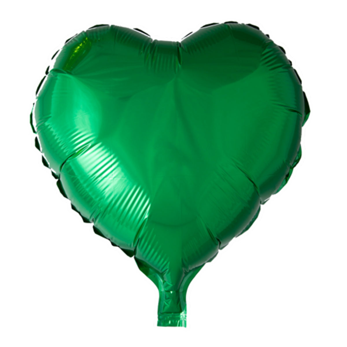 Folieballong hjärta mörkgrön 45 cm