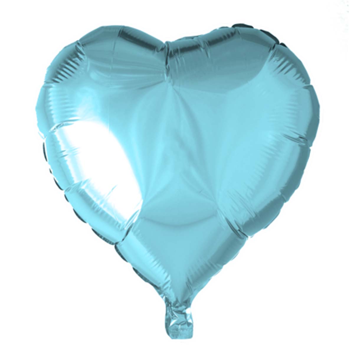 Folieballong hjärta ljusblå 45 cm