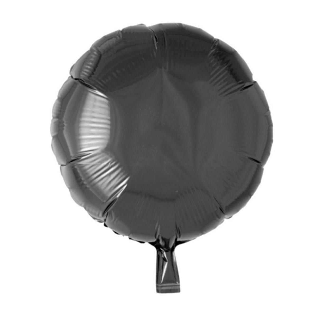 Folieballong rund svart 45 cm
