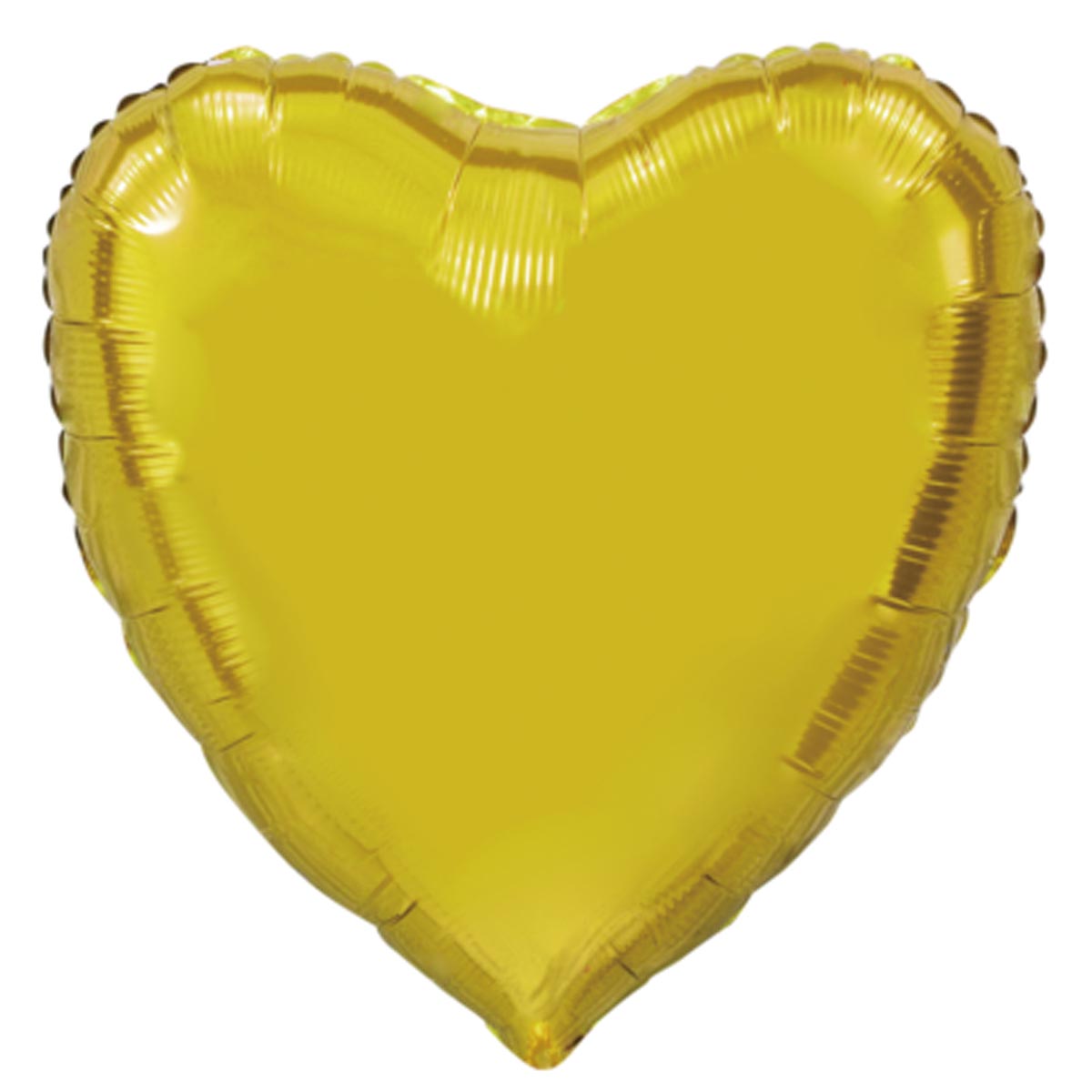 Folieballong hjärta guld 91 cm