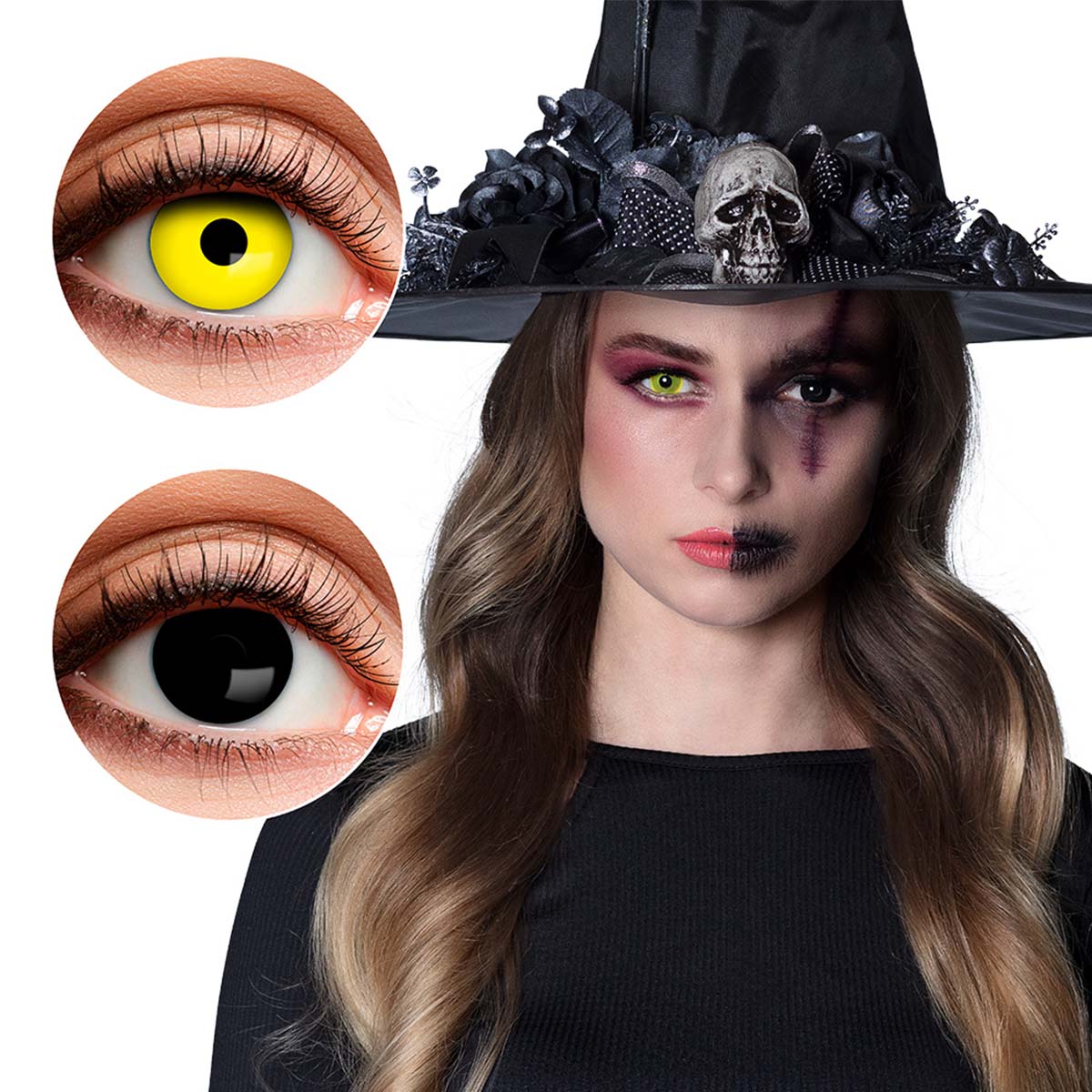 Läs mer om Halloweenlinser, Crazy witch mix 3 mån