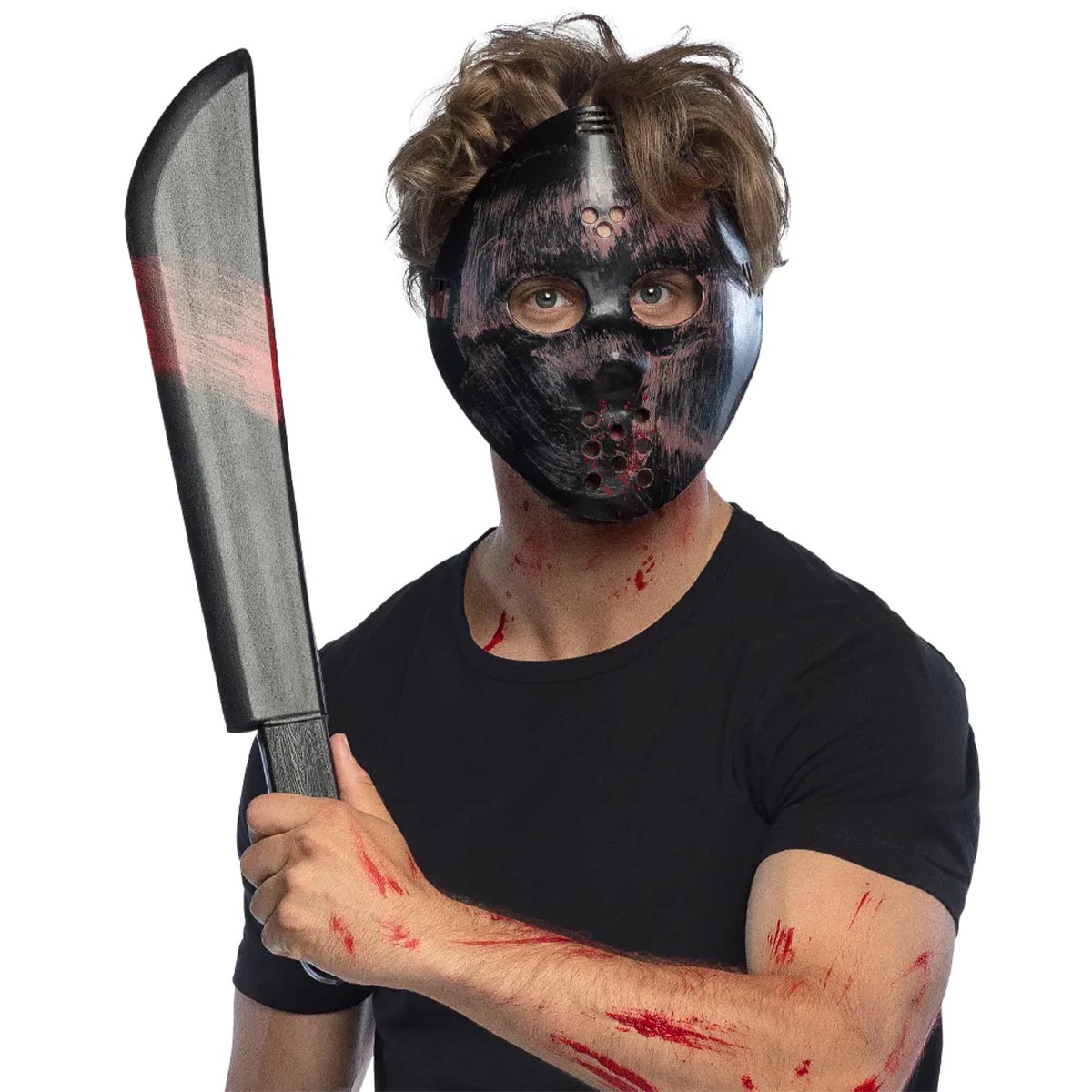 Läs mer om Hockeymask med machete 53 cm