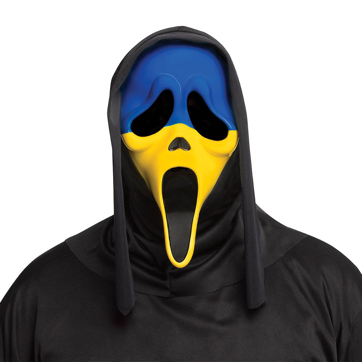 Scream mask Ghostface gul/blå