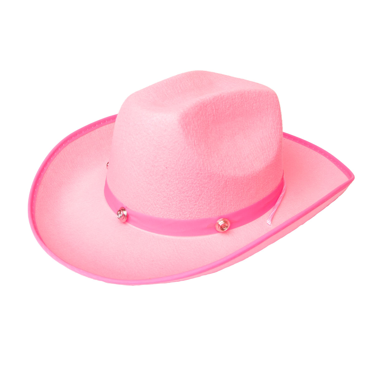 Cowboyhatt vuxen rosa