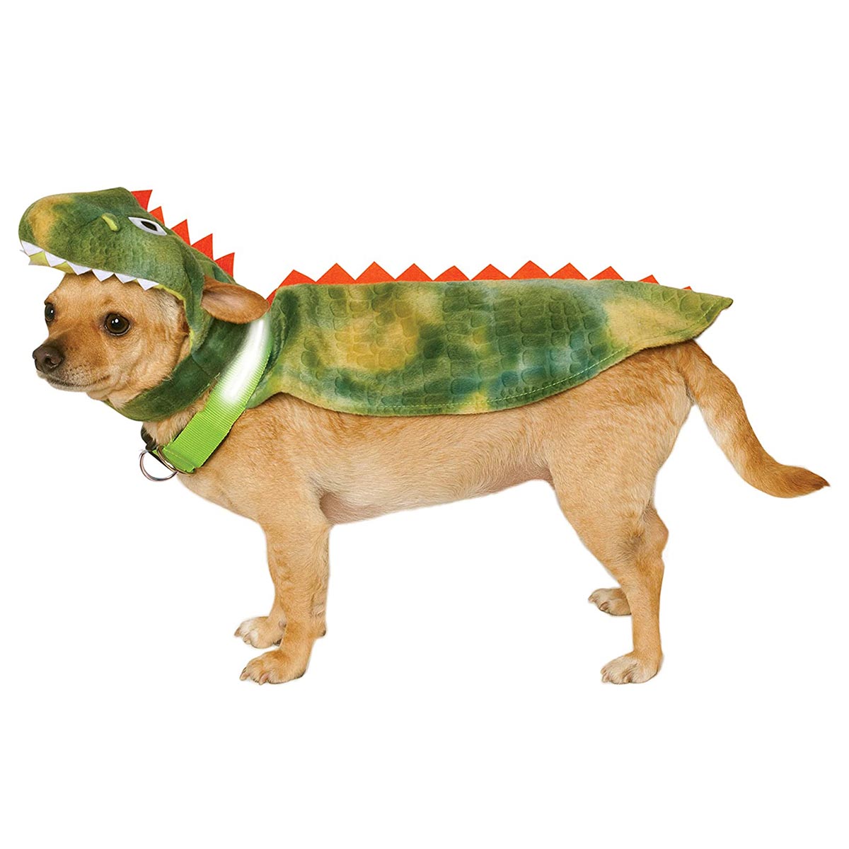 Hunddräkt Light up Dino Cape-S