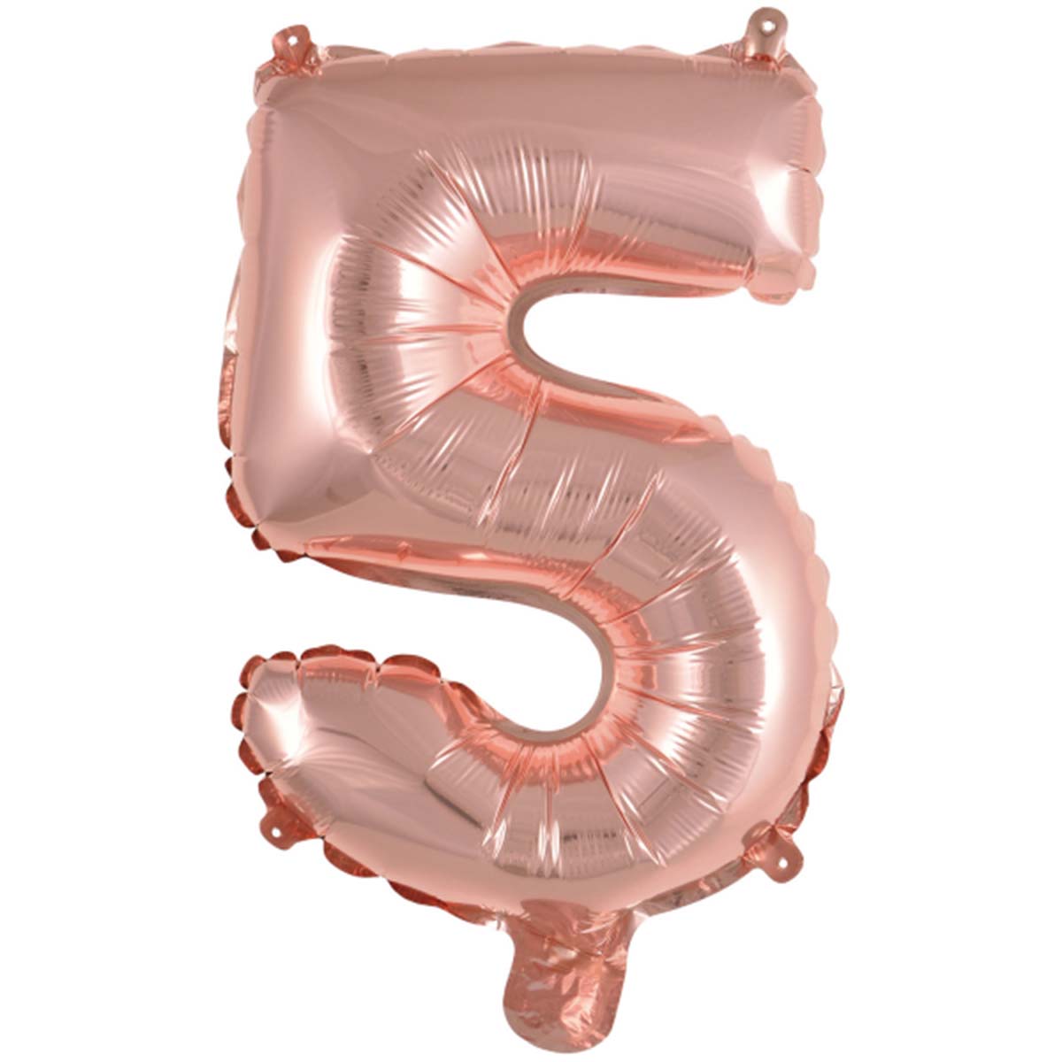 Folieballong siffra 5 rosé 40 cm