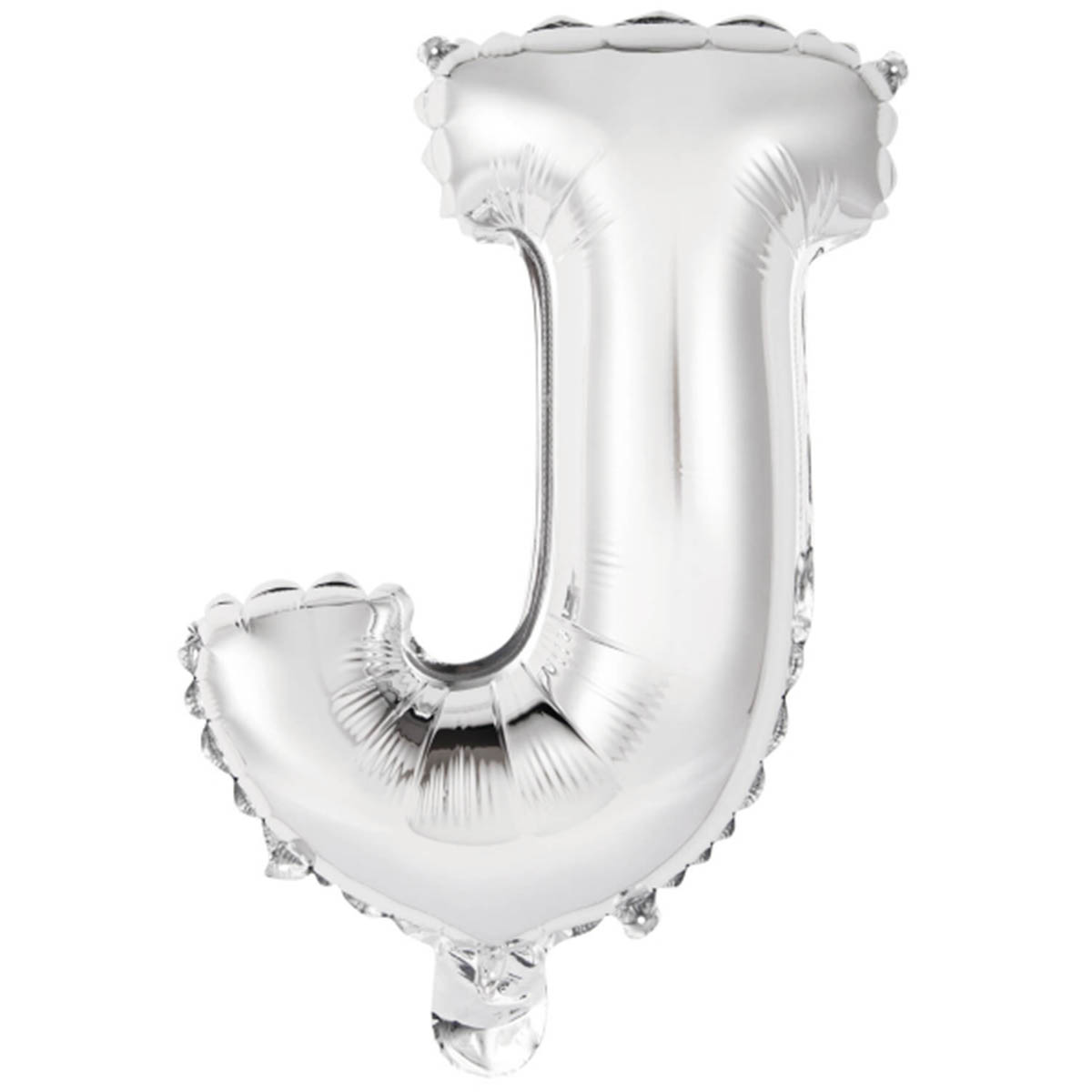 Folieballong bokstav J silver 40 cm