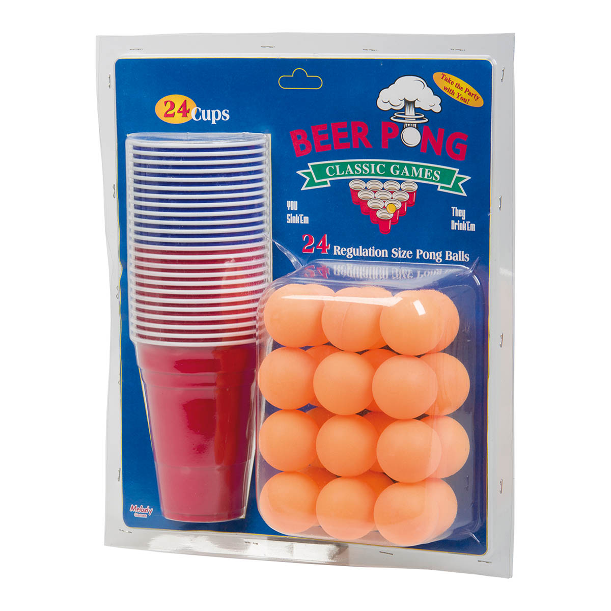 Beer pong 24 bollar & muggar