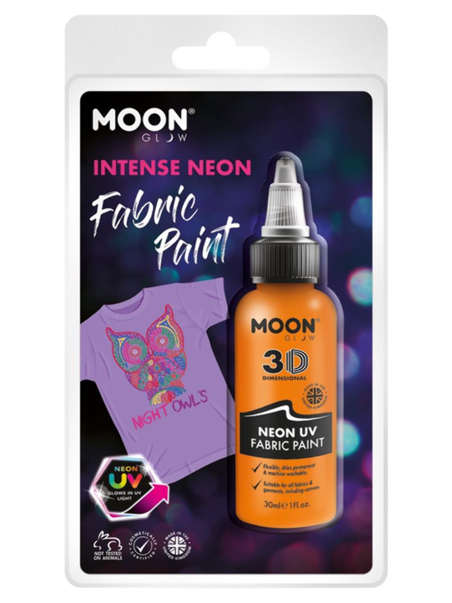 Moon Textilfärg 3D neon UV orange 30 ml