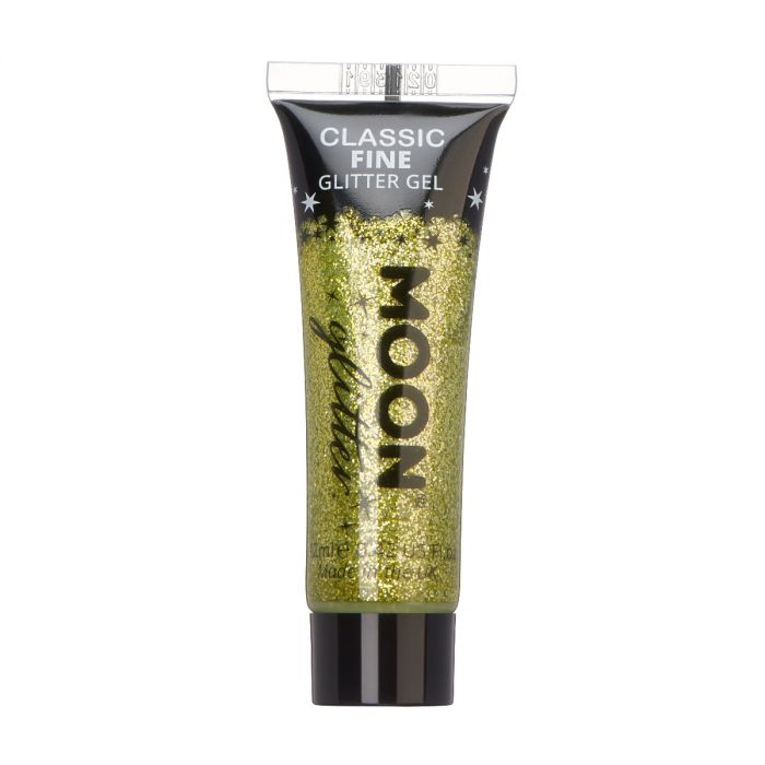 Moon Glittergel i tub finkornigt guld 12 ml