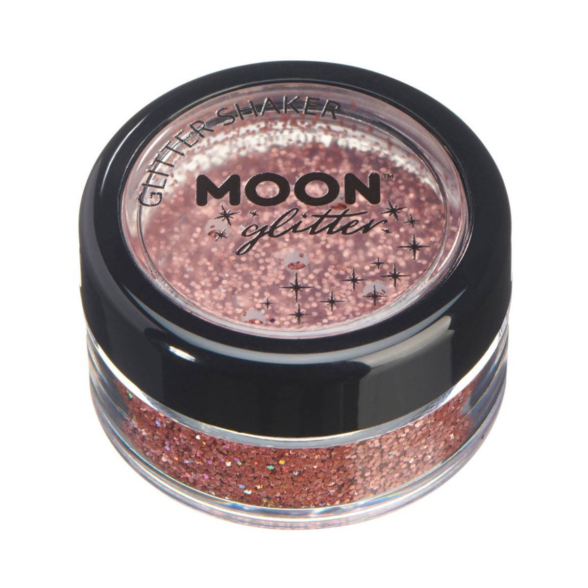 Moon glitter i shaker burk holografisk 5g Roséguld