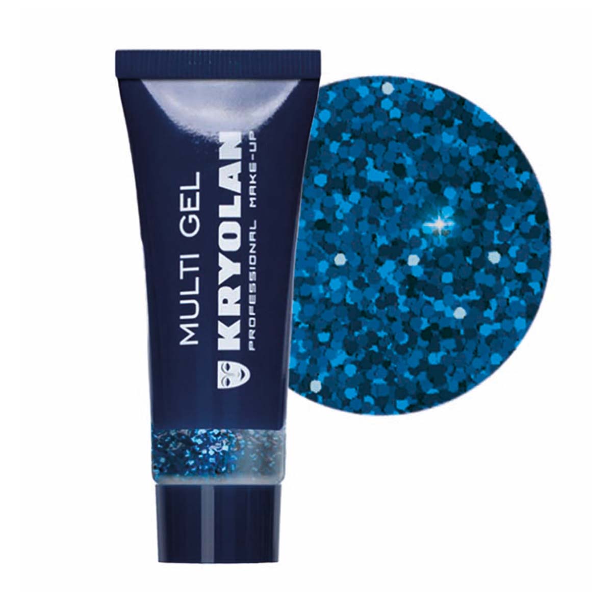 Glittergel multi Kryolan-Blå